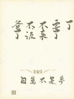 爸不不要了太满了流来了