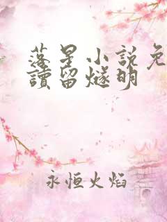 落星小说免费阅读留燧明