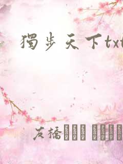 独步天下txt