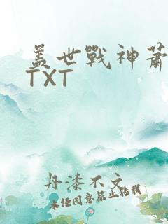 盖世战神萧破天TXT