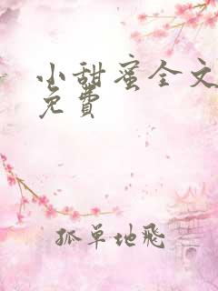 小甜蜜全文阅读免费