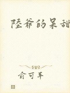 陆爷的呆甜萌妻