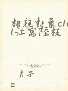 相亲对象c1v1江寓陆枝