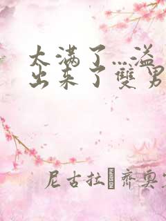 太满了...溢出来了双男动漫