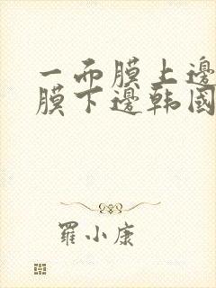 一面膜上边一面膜下边韩国