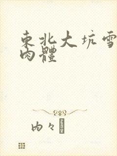 东北大坑雪白的肉体