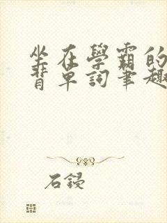 坐在学霸的鸡上背单词笔趣阁