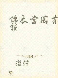 锦衣当国有声小说