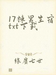 17栋男生宿舍txt下载