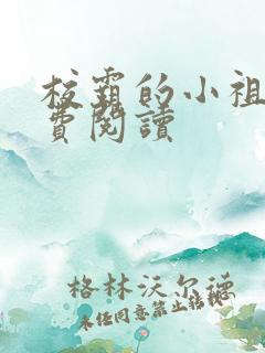 校霸的小祖宗免费阅读