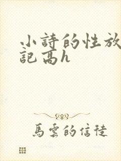 小诗的性放荡日记高h