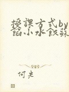 授课方式by肉馅小水饺苏岩