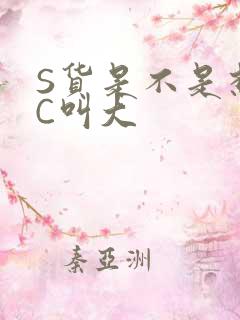 S货是不是想挨C叫大