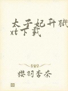 太子妃升职记txt下载