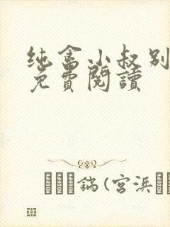 纯禽小叔别太猛免费阅读