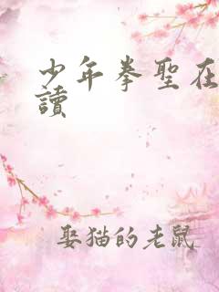 少年拳圣在线阅读