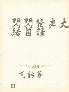 闪闪发光大团圆结目录