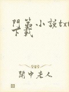 门第小说txt下载