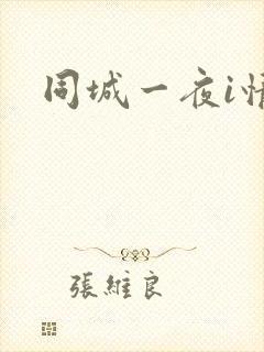 同城一夜i情