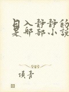 日入静静的大肠是哪部小说中一篇