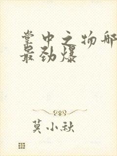 掌中之物哪一章最劲爆