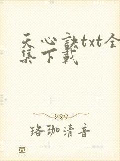 天心诀txt全集下载