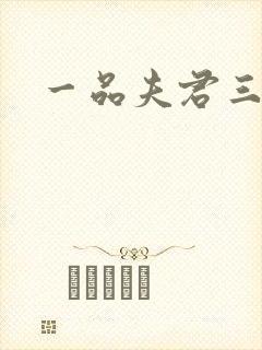 一品夫君三流妻