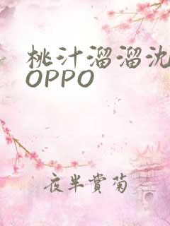 桃汁溜溜沈妙妙OPPO