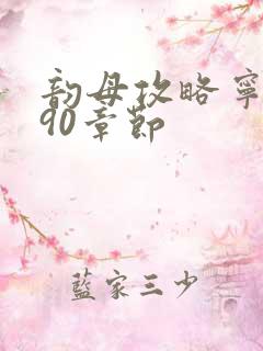 韵母攻略宁秋婉90章节