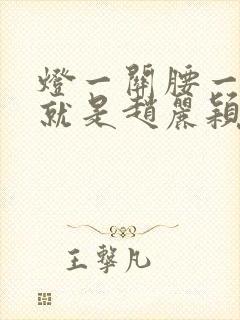 灯一关腰一挺你就是赵丽颖