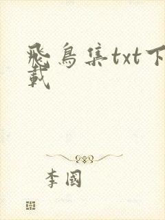 飞鸟集txt下载