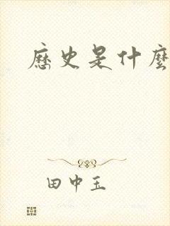 历史是什么玩意