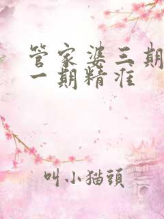 管家婆三期必开一期精准