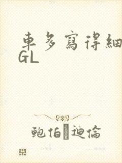 车多写得细腻的GL