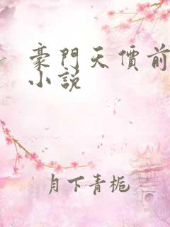豪门天价前妻 小说