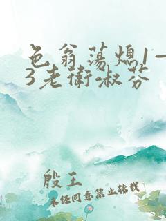 色翁荡熄1—13老卫淑芬