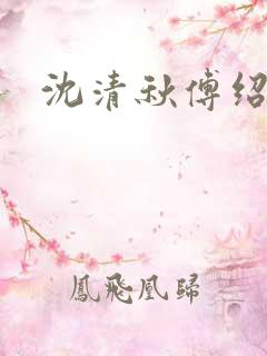 沈清秋傅绍小说