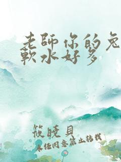 老师你的兔子好软水好多