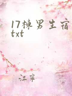 17栋男生宿舍txt