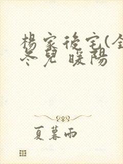 杨家后宅(全)冬儿 暖阳