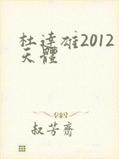 杜达雄2012天体