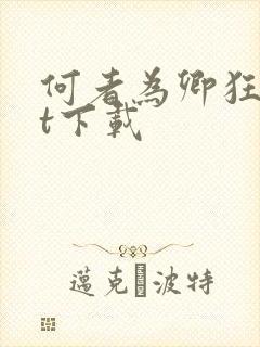 何者为卿狂txt下载