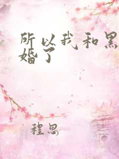 所以我和黑粉结婚了