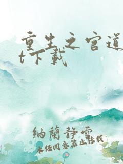 重生之官道txt下载