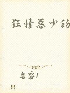 狂情恶少的禁宠