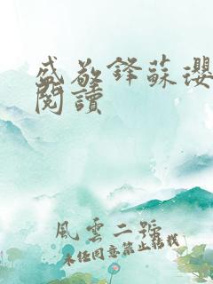 盛敬锋苏璎免费阅读