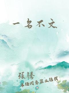 一名不文