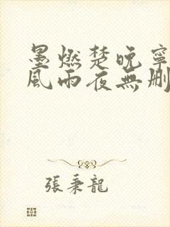 墨燃楚晚宁痴缠风雨夜无删减
