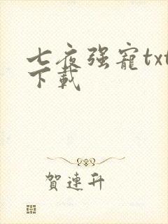七夜强宠txt下载