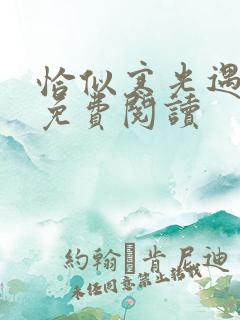 恰似寒光遇骄阳免费阅读